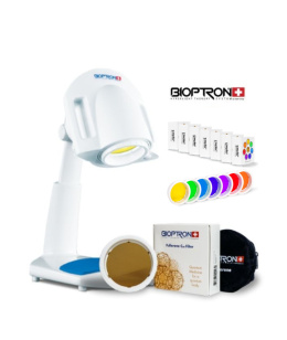 Lampa BIOPTRON Pro 1 Zepter GRATIS z Filtrem Fulerenowym + statyw stołowy + 7 Filtrów Koloroterapii